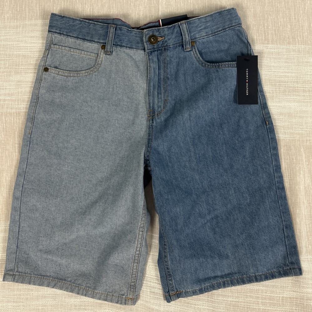 New Tommy Hilfiger‎ Boy's Shorts Size 18 Two Tone Adj Waistband NWT